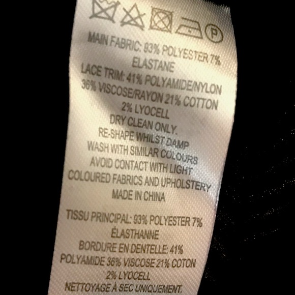 French Connection black jumpsuit. Lace back - Picture 5 of 5